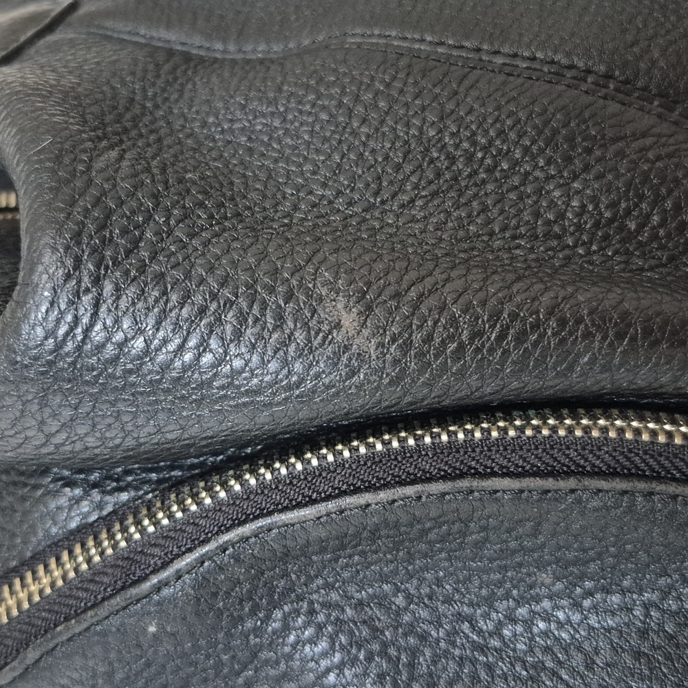 Rebecca Minkoff Julian Backpack Black Pebbled Leather Center Zip Restored - Picture 14 of 16